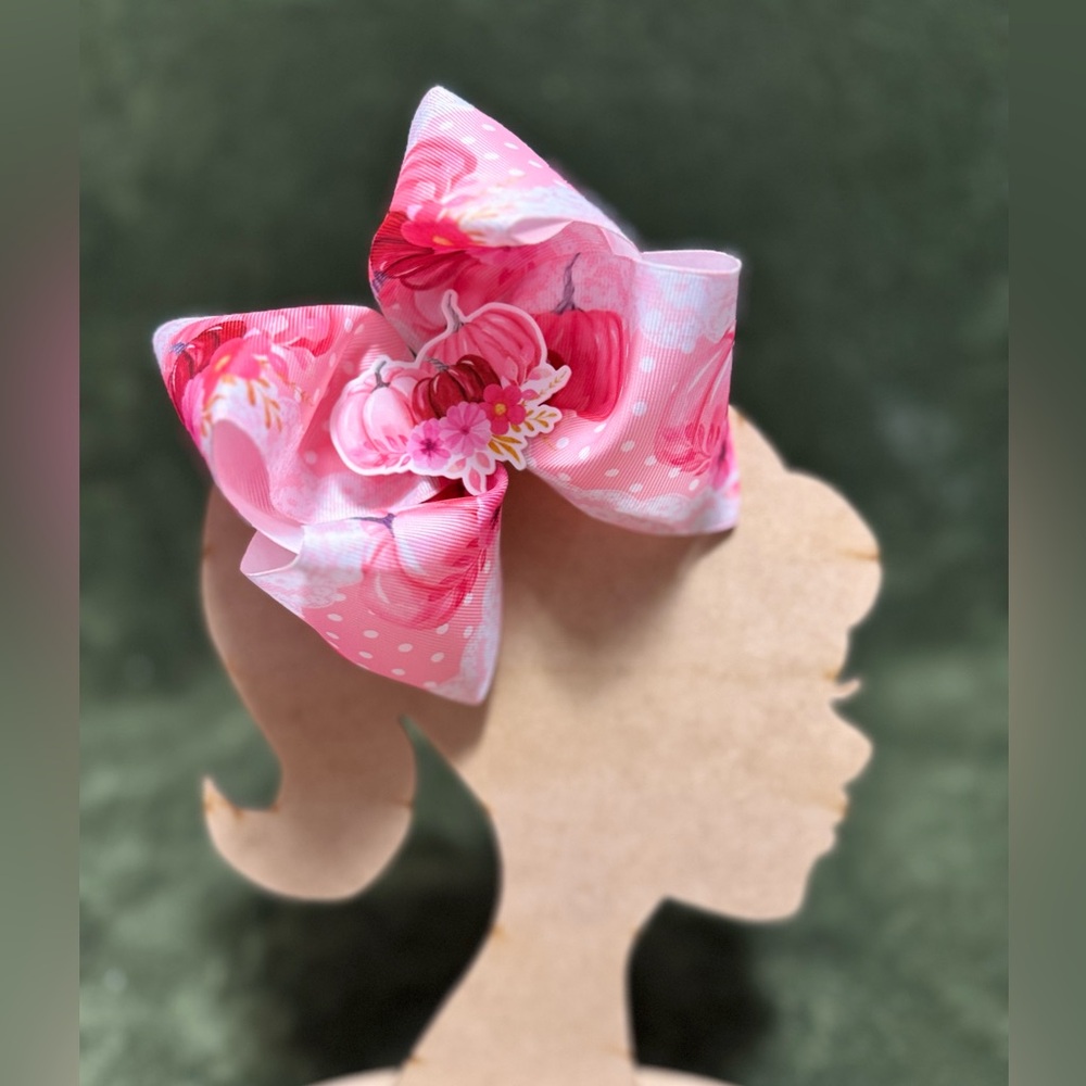 Pink Pumpkins Bow
